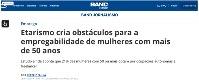 Etarismo cria obstáculos para a empregabilidade de mulheres com mais de 50 anos